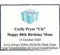 Cecily Pryor "Cis"