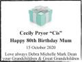 Cecily Pryor “Cis”
