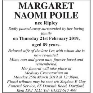 Margaret Naomi Poile