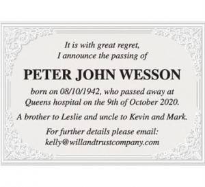 Peter John Wesson