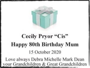 Cecily Pryor “Cis”