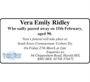 Vera Emily Ridley