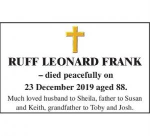 RUFF LEONARD FRANK