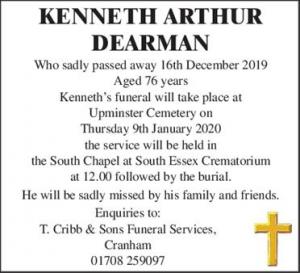 KENNETH ARTHUR DEARMAN