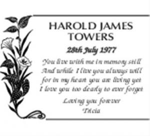 HAROLD JAMES TOWERS