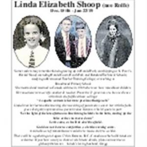 LINDA ELIZABETH SHOOP