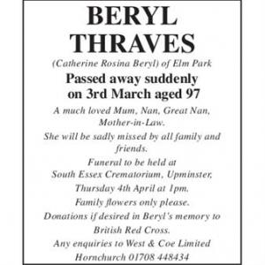 Beryl Thraves