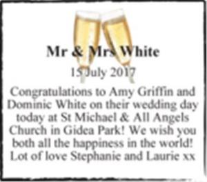 Mr & Mrs White